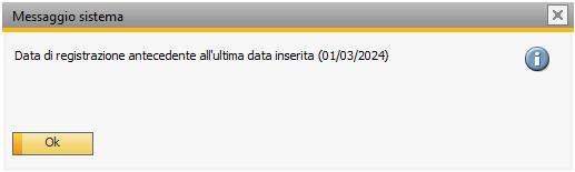 Controllo coerenza data registrazione